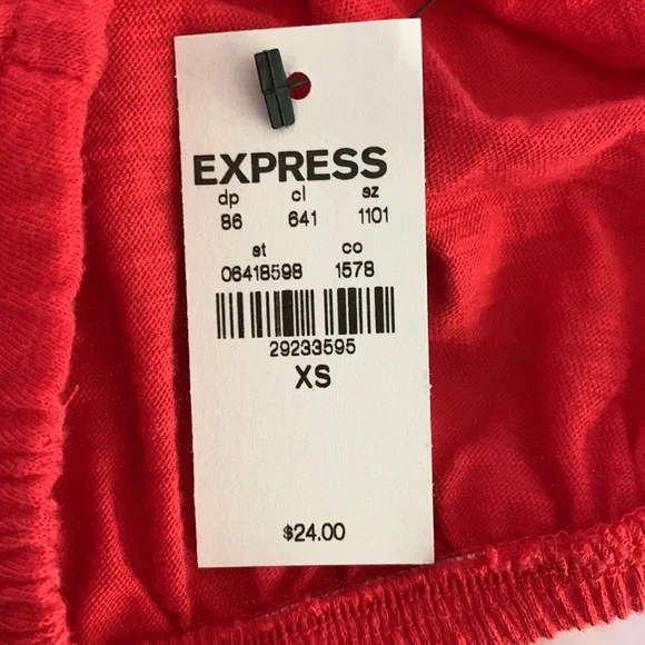 Express Coral tube top NWT - Picture 6 of 6